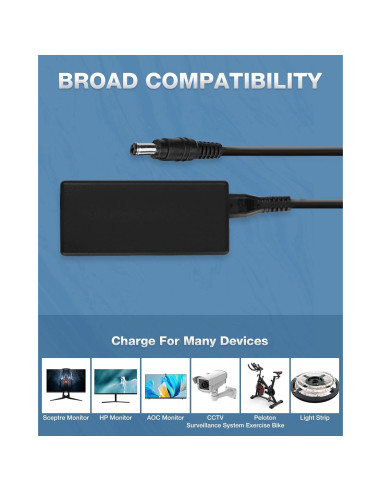 Adaptador de corriente AC/DC Polaroid PDM0752 PDM0723 2.13m