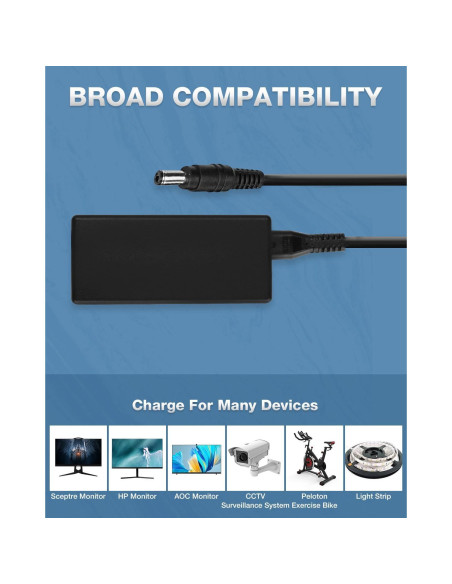 Adaptador de corriente AC/DC Polaroid PDM0752 PDM0723 2.13m