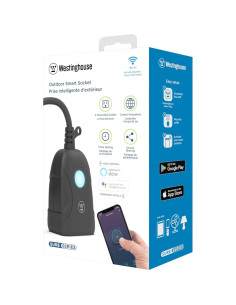 Enchufe Inteligente Doble para Exterior Westinghouse 94031 Wi-Fi 2