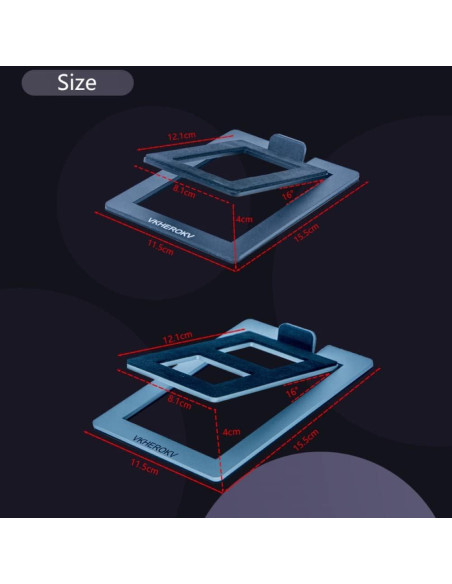 Soportes de Altavoces de Escritorio VKheroKV C-1 Gris