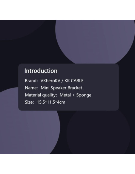 Soportes de Altavoces de Escritorio VKheroKV C-1 Gris