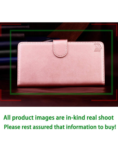 Funda Cartera SUANPOT para iPhone 7/8/SE2/SE3 Oro Rosa