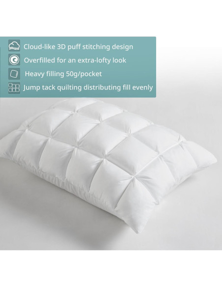Funda de Almohada Estándar Madison Park Stay Puffed Microfibra