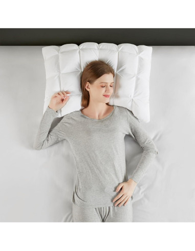 Funda de Almohada Estándar Madison Park Stay Puffed Microfibra