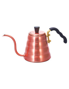 Tetera de Goteo Hario VKBN-90CP Cobre 700 ml con Tapa de Madera
