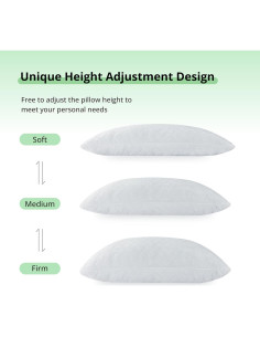 Almohada Ajustable EGOHOME Queen Espuma Viscoelástica Desmenuzada 2