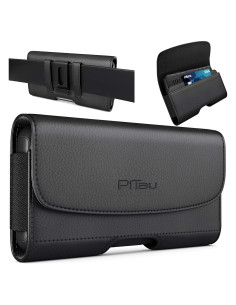 Funda PiTau para iPhone 16, 15, 14, 13, 12 - Negro