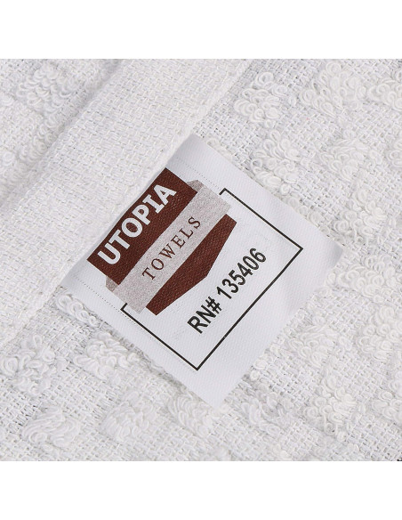 Toallas de Cocina Utopia 12 Unidades Algodón 38x64 cm Gris