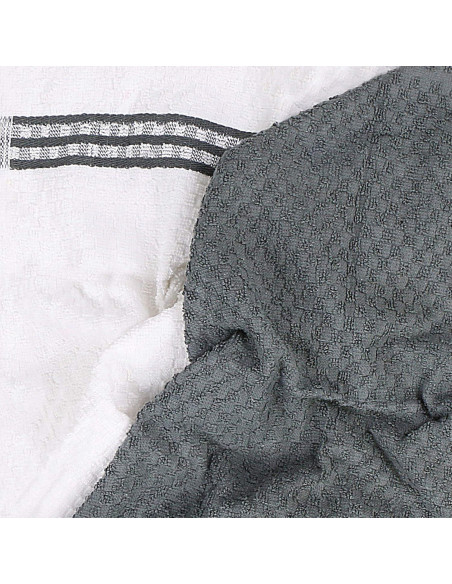 Toallas de Cocina Utopia 12 Unidades Algodón 38x64 cm Gris