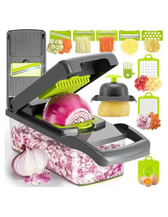 Cortador de Verduras Multifuncional Genérico 13 en 1 con 8 Cuchillas
