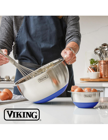 Juego de Cuencos Mezcladores Viking 10 Piezas Acero Inoxidable