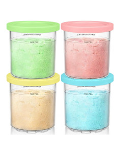 Recipientes de Reemplazo FIRJOY 16 oz para Ninja Creami - 4 Piezas