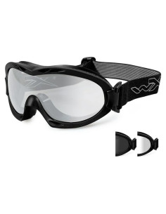 Gafas Wiley X Nerve R-8051 Lente Claro Marco Negro Mate