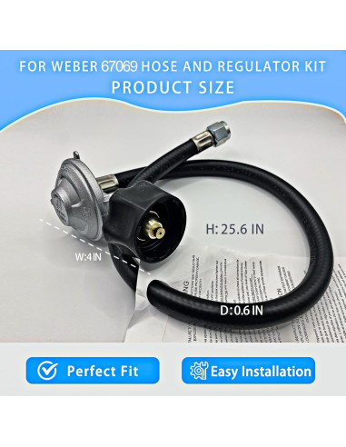 Kit de Manguera y Regulador Sekvira para Parrillas Weber