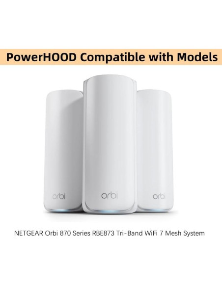 Adaptador de Alimentación 12V PowerHOOD para NETGEAR Orbi 870