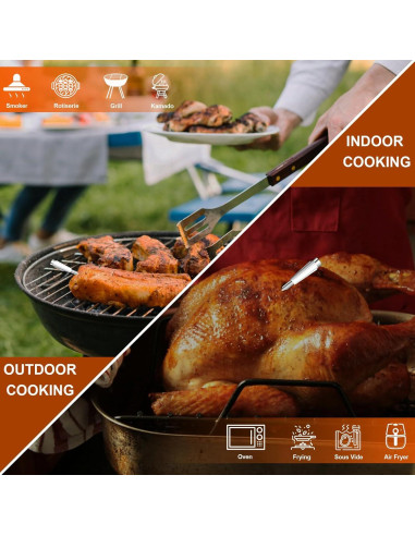 Termómetro de Carne Inalámbrico Bluetooth XiaYchaug 800FT