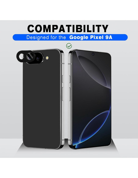 Protector de Lente de Cámara Google Pixel 9A - 2 Unidades HD