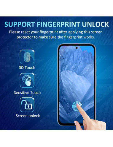 Protector de Pantalla Vidrio Templado para Google Pixel 8a 5G