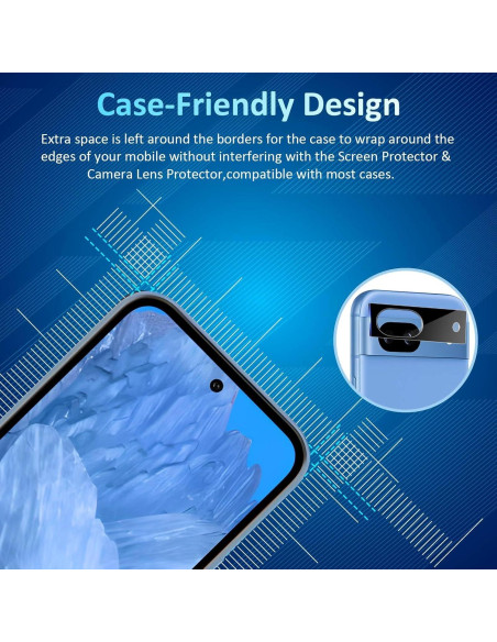 Protector de Pantalla Vidrio Templado para Google Pixel 8a 5G Protector de Pantalla Vidrio Templado para Google Pixel 8a 5G