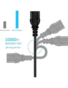 Cable de Alimentación AC Jantoy para Proyector BenQ HT2050A 2