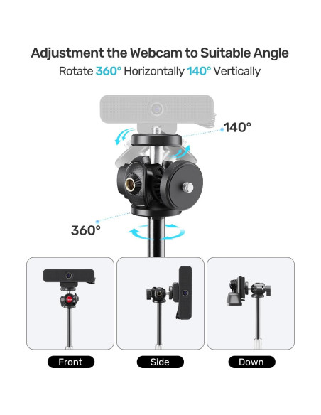 Soporte para Webcam Ajustable Etour WS-001 23-39 cm 360