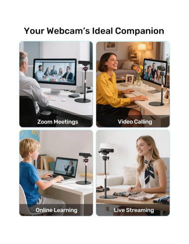 Soporte para Webcam Ajustable Etour WS-001 23-39 cm 360