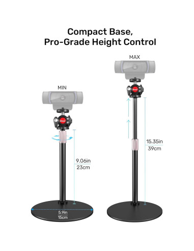 Soporte para Webcam Ajustable Etour WS-001 23-39 cm 360