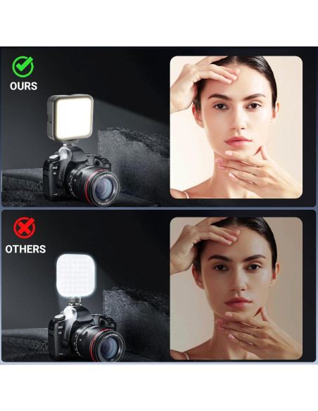 Luz LED Mini Recargable Voinap para Cámara DSLR y GoPro