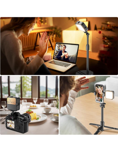 Luz LED Mini Recargable Voinap para Cámara DSLR y GoPro