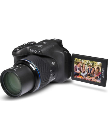 Cámara Digital Minolta Pro Shot 20MP - 67x Zoom Óptico, Full HD