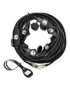 Cable de extensión 7 tomas 15,24m Xuanhua 16 Gauge