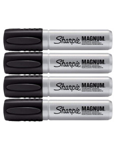 Marcador Permanente Sharpie 44001 Extra Ancho Negro (Paquete de 4)