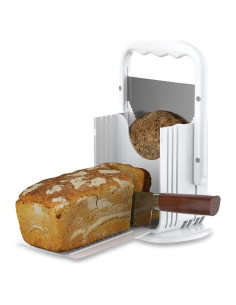 Cortador de Pan Multifuncional XPAPOV Acero Inoxidable Blanco