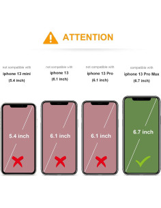 Funda Cartera KIHUWEY para iPhone 13 Pro Max 6.7" Negro 2