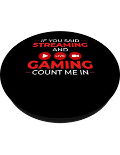 Micrófono para Streaming PopSockets 260027 Negro 13.6g 2