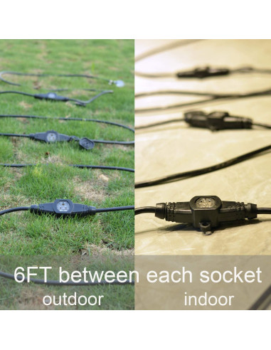 Cable de extensión 7 tomas 15,24m Xuanhua 16 Gauge