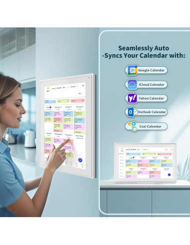Calendario Digital Canupdog 15.6" Pantalla Táctil HD 2025