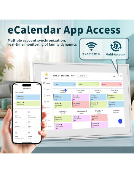 Calendario Digital Canupdog 15.6" Pantalla Táctil HD 2025 Calendario Digital Canupdog 15.6" Pantalla Táctil HD 2025
