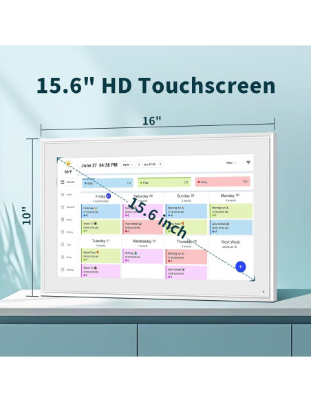 Calendario Digital Canupdog 15.6" Pantalla Táctil HD 2025 Calendario Digital Canupdog 15.6" Pantalla Táctil HD 2025