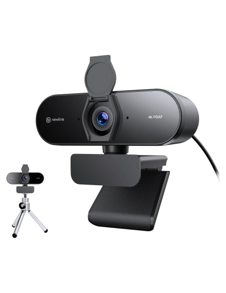 Cámara web 4K Newline NewEye 62 con trípode y micrófonos Cámara web 4K Newline NewEye 62 con trípode y micrófonos