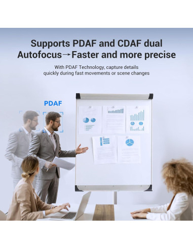 Cámara web 4K Newline NewEye 62 con trípode y micrófonos