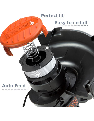 Paquete 10 Cuerdas Desmalezadora Eventronic AF-100 240ft