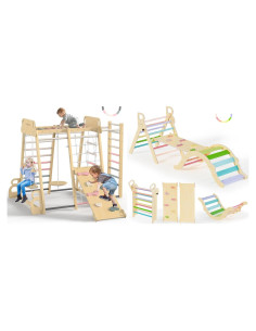 Conjunto Triángulo Pikler BlueWood 9-en-1 Parque Infantil