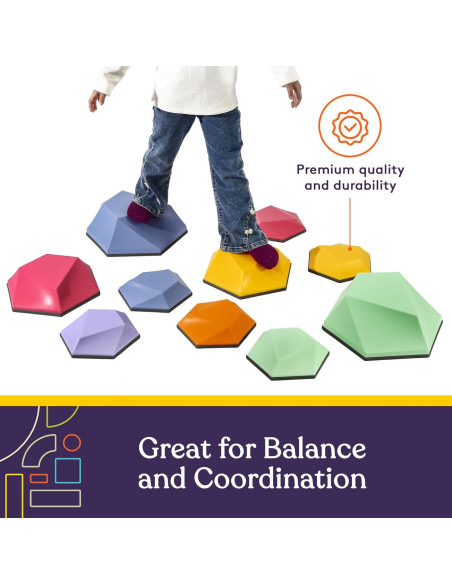 Piedras de Paso Suministros Especiales Multicolor 10 Piezas