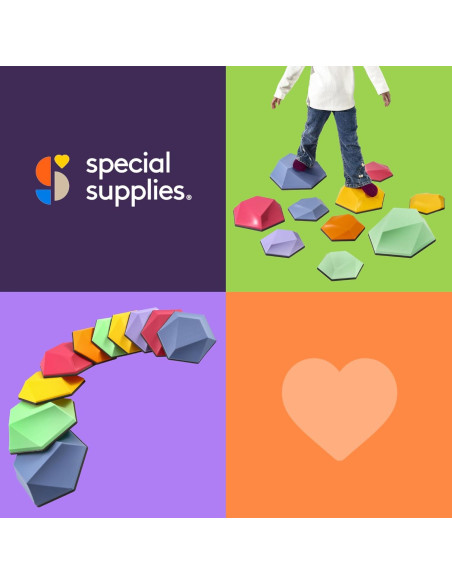 Piedras de Paso Suministros Especiales Multicolor 10 Piezas