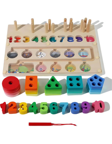 Juego Educativo de Madera 3 en 1 Urban Cradle Co. Montessori