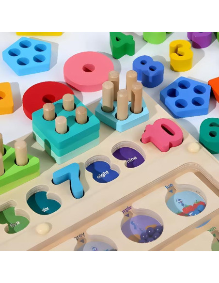 Juego Educativo de Madera 3 en 1 Urban Cradle Co. Montessori