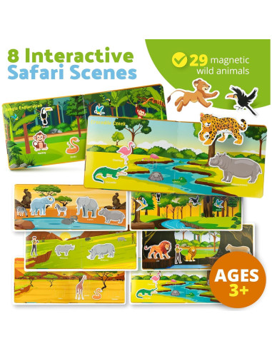 Libro Ocupado Montessori Smarty Sprout Safari 25.4x20.3cm