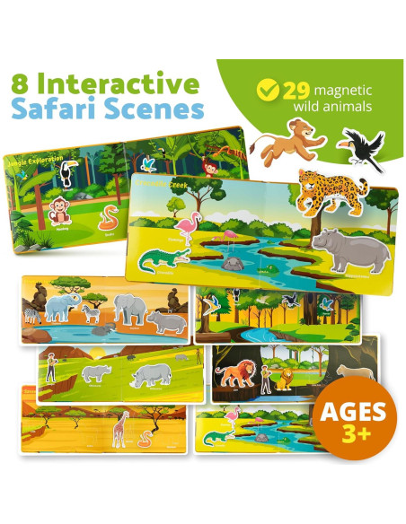 Libro Ocupado Montessori Smarty Sprout Safari 25.4x20.3cm