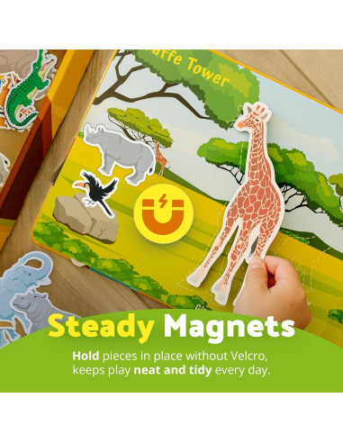 Libro Ocupado Montessori Smarty Sprout Safari 25.4x20.3cm